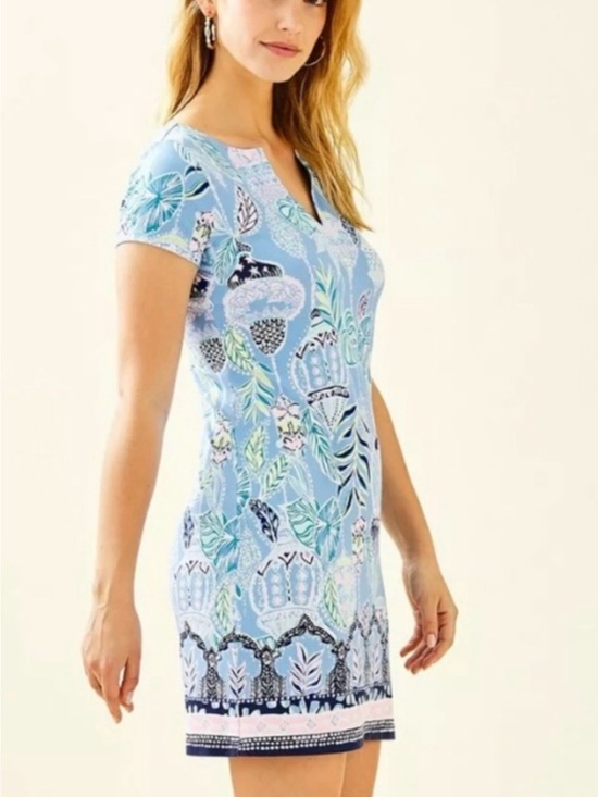 Lilly Pulitzer Dresses & Skirts - Lilly Pulitzer UPF 50+ Sophiletta Floral Dress-Blue Peri Lapis Lanterns